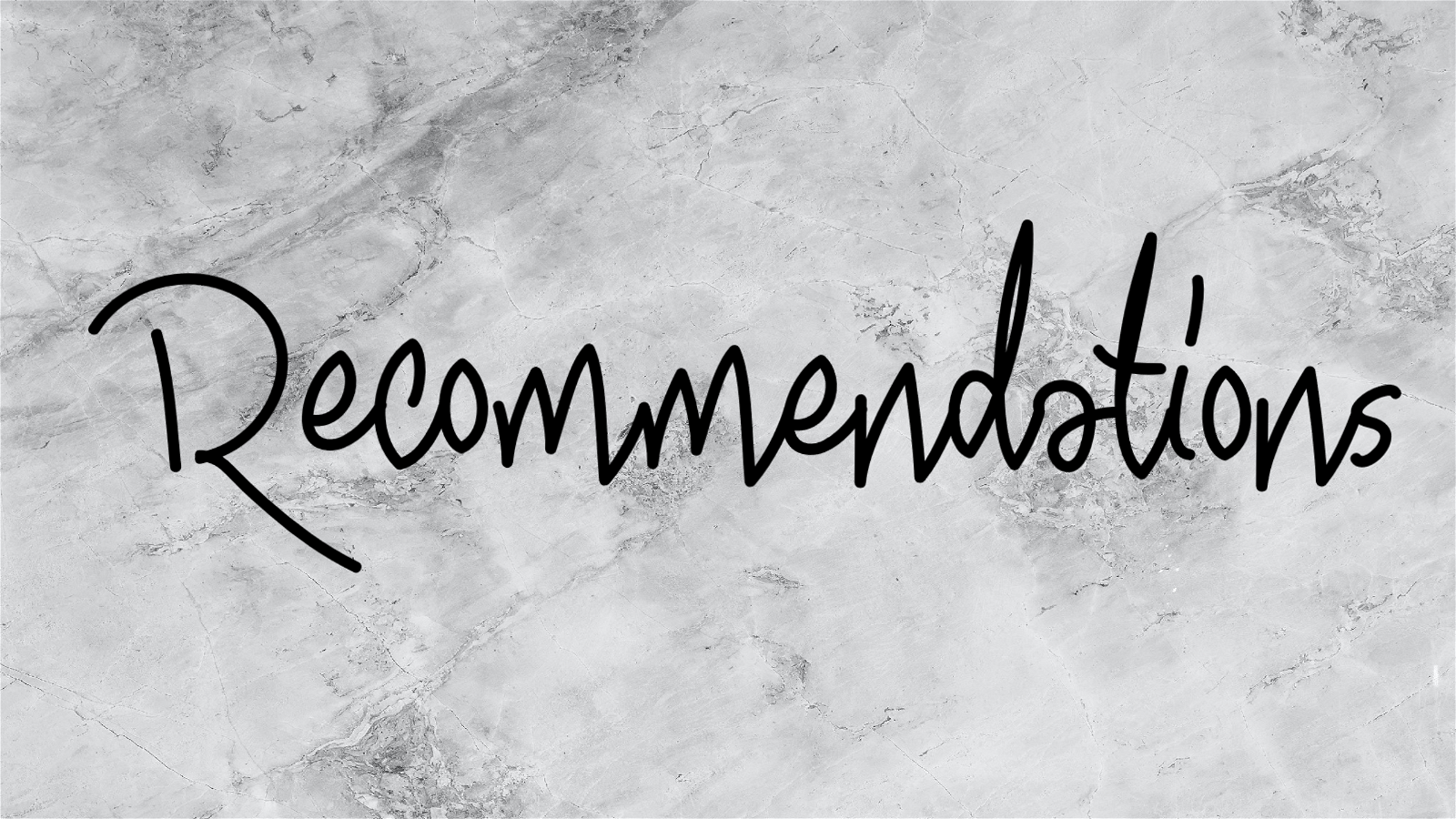 Recommendations #6