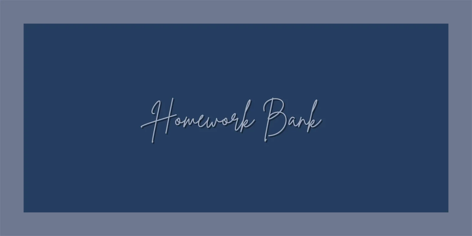 Homework Bank #051